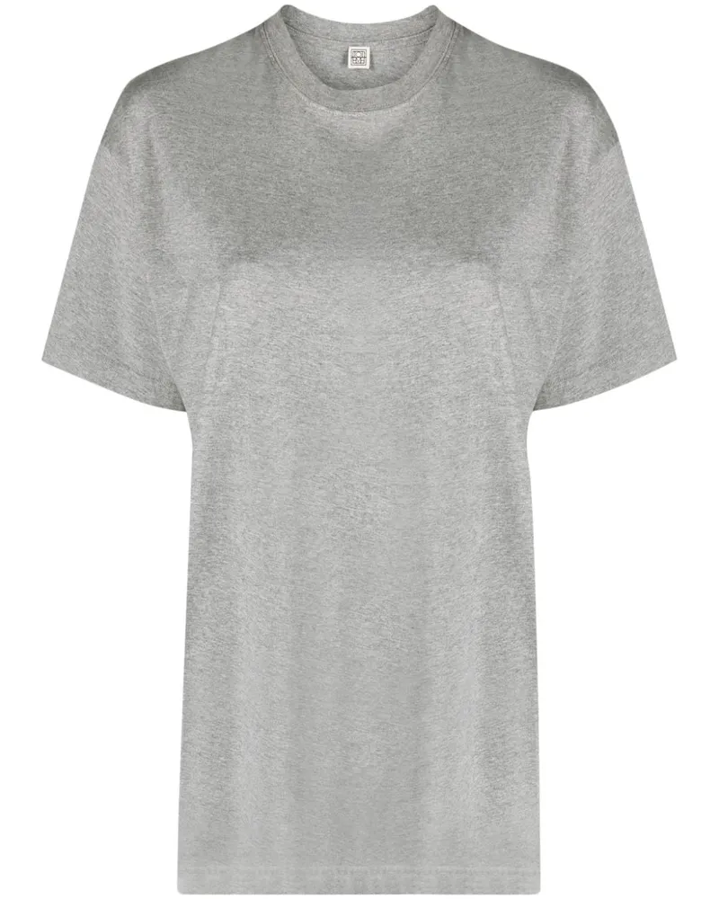 Totême Straight T-Shirt aus Baumwolle - Grün Grün