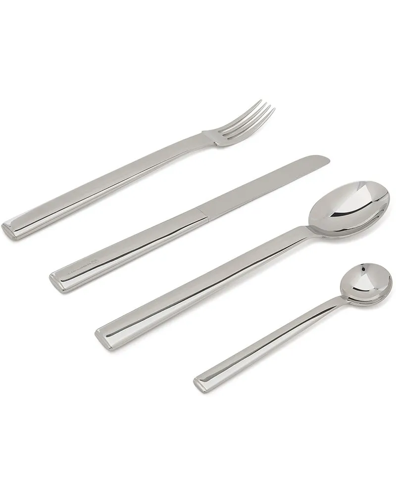 Alessi Rundes Modell' Besteck-Set - Silber Silber