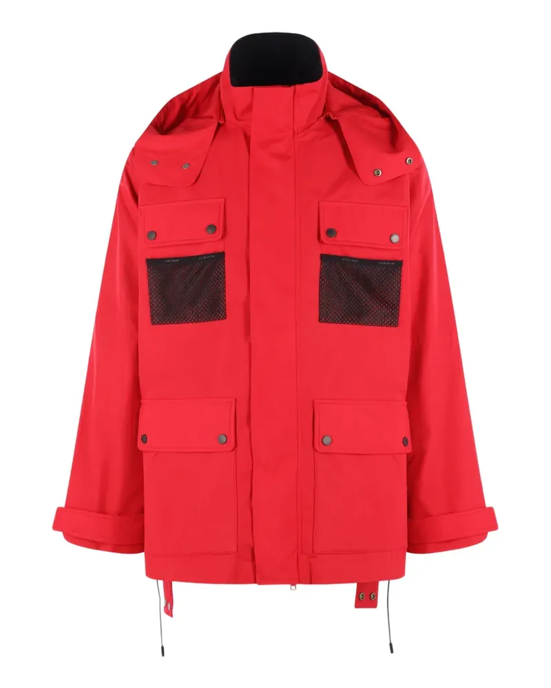 Junya Watanabe Windbreaker aus Baumwolle im Oversized-Look - Rot Rot