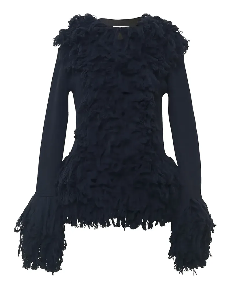 Rokh Cardigan mit Schößchen - Schwarz Schwarz