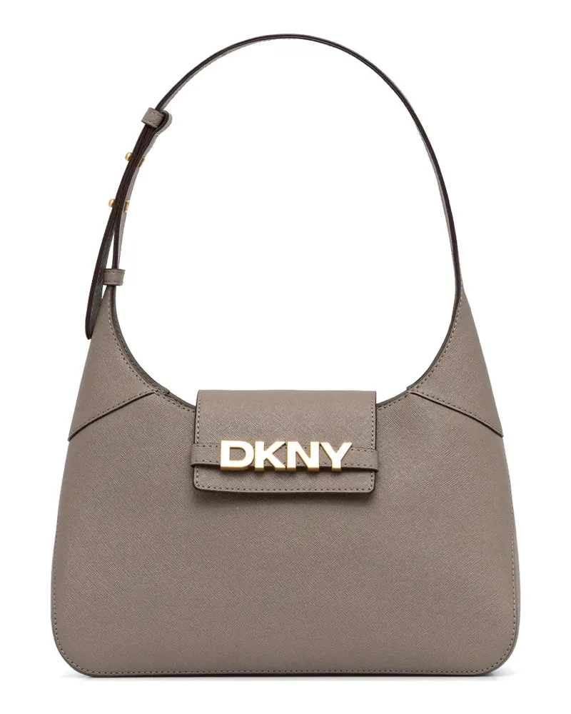 DKNY logo-plaque shoulder bag - Braun Braun