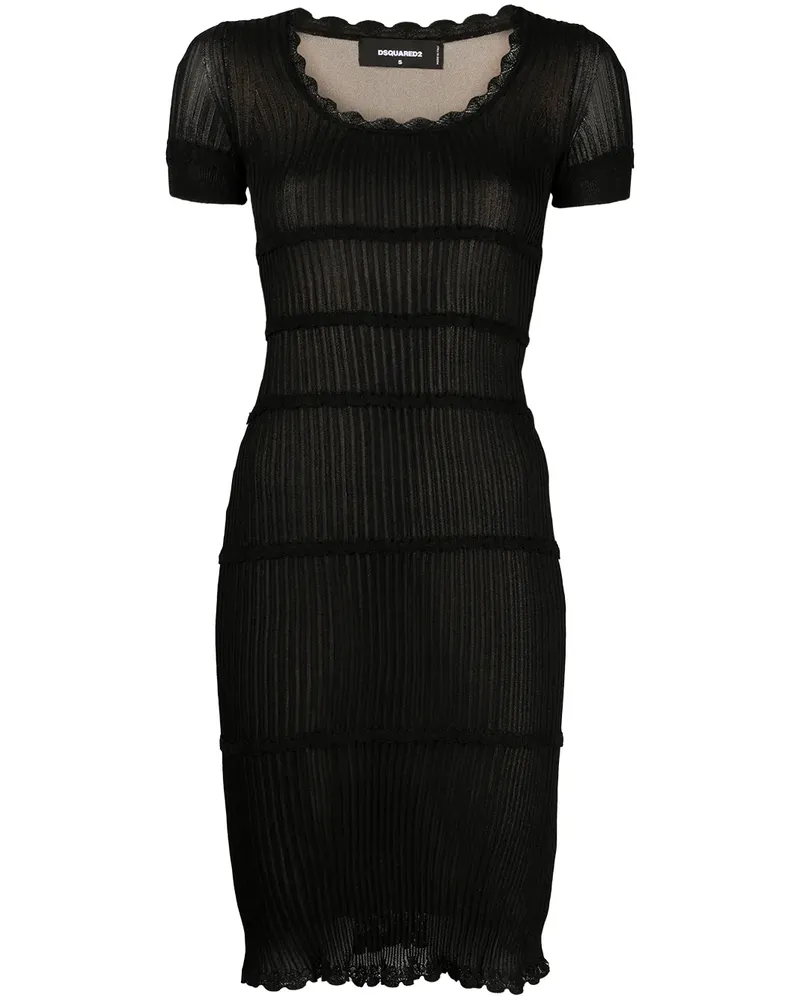 Dsquared2 Gestricktes Kleid - Schwarz Schwarz