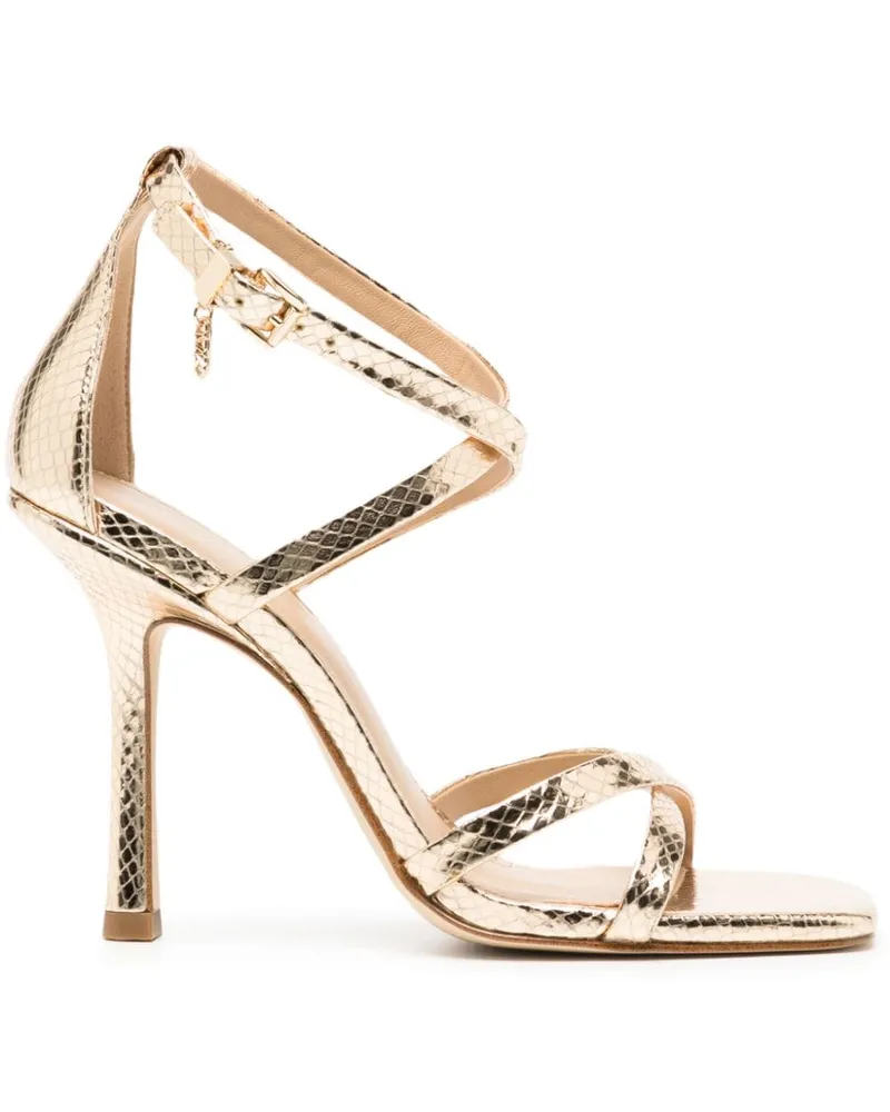 Michael Kors Metallische Celia Sandalen 100mm - Gold Gold