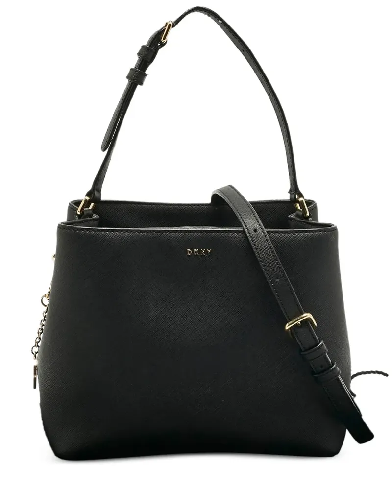 DKNY Bryant Park leather bucket bag - Schwarz Schwarz