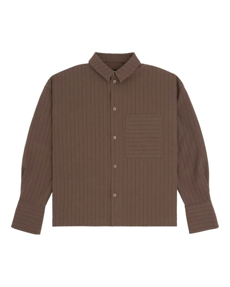 WRSTBHVR Busra Bluse mit Streifen - Braun Braun