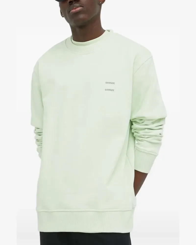 Samsøe & Samsøe Sweatshirt mit Logo-Detail - Grün Grün