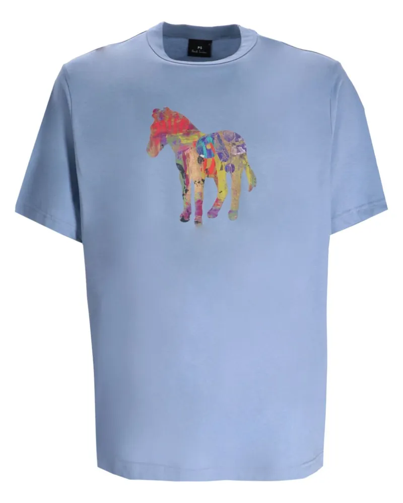 Paul Smith Craft Zebra T-Shirt - Blau Blau