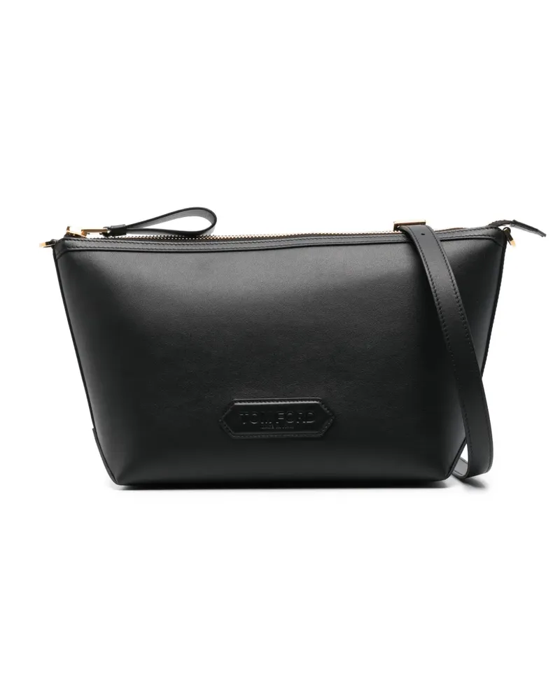 Tom Ford Schultertasche aus Leder - Schwarz Schwarz
