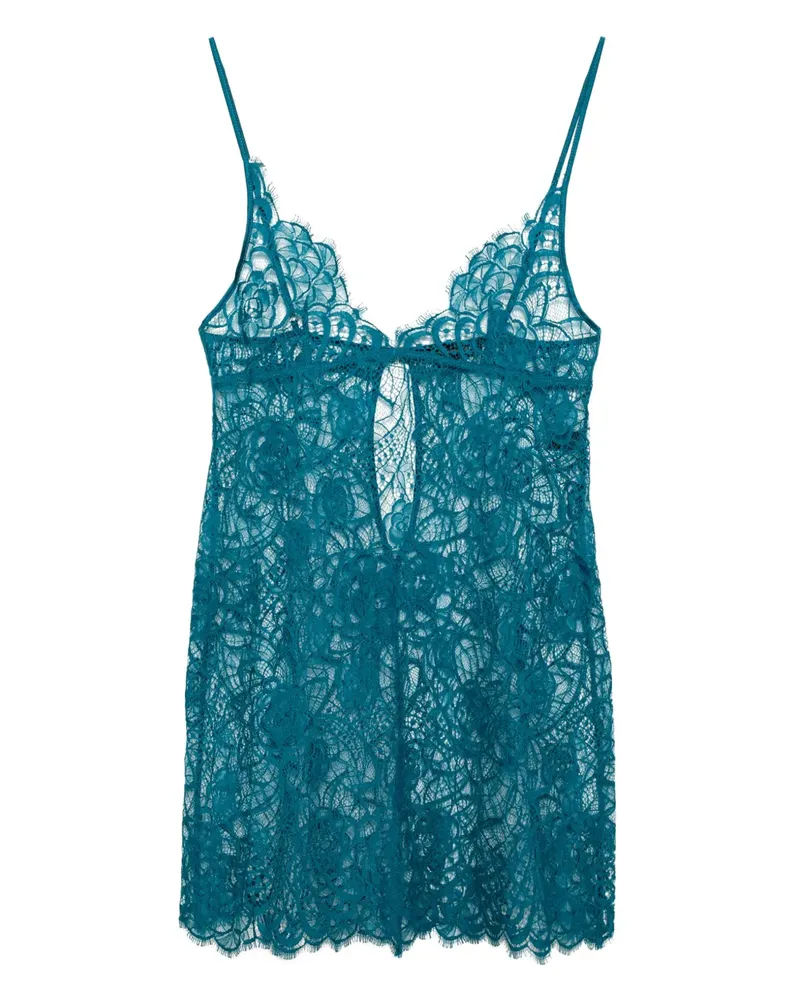 Kiki De Montparnasse Coquette Nachthemd - Blau Blau