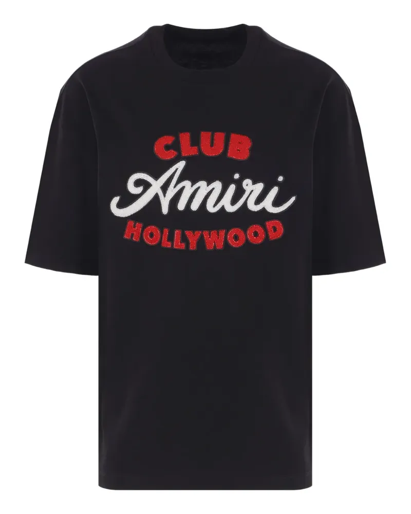 Amiri Club  Hollywood T-Shirt - Schwarz Schwarz