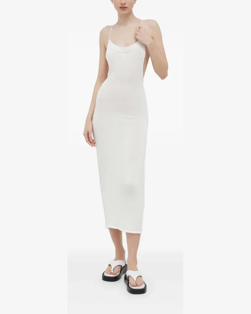 Alohas Rückenfreies Midikleid - Weiß Weiß