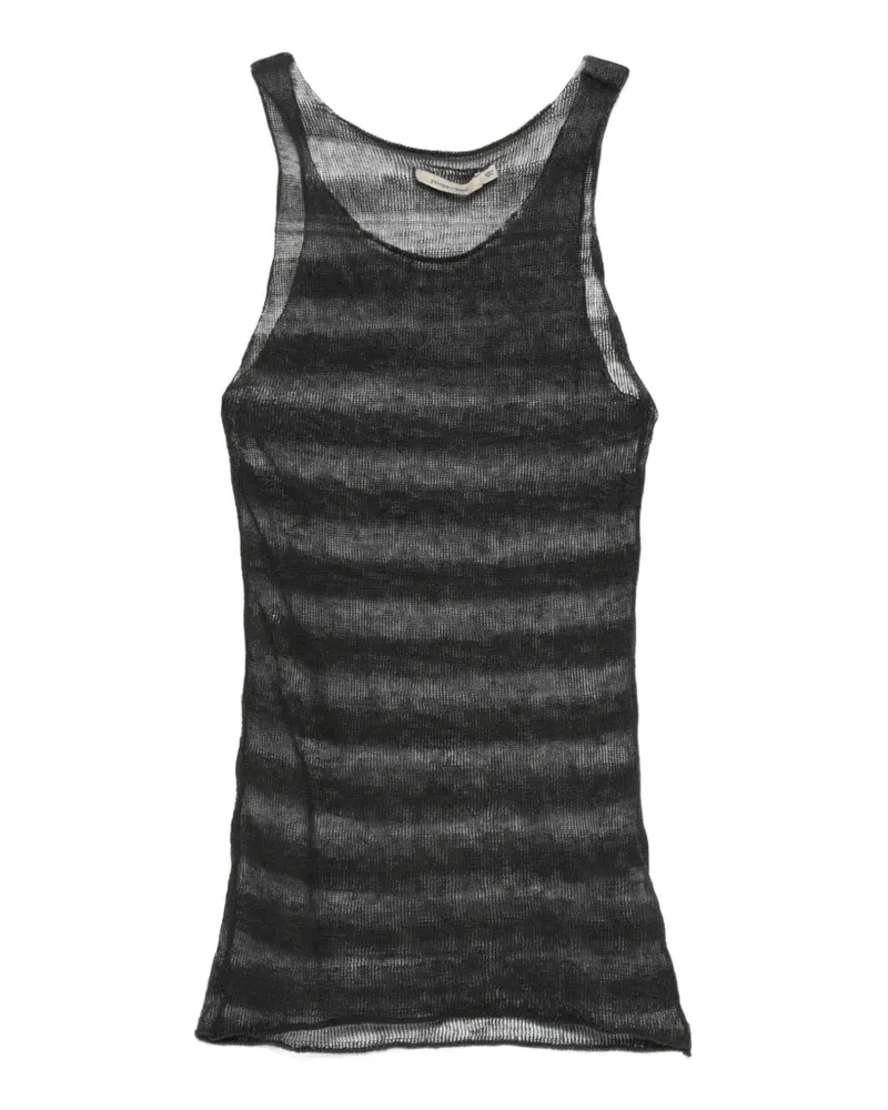 Paloma Wool Dino striped sheer tank top - Schwarz Schwarz