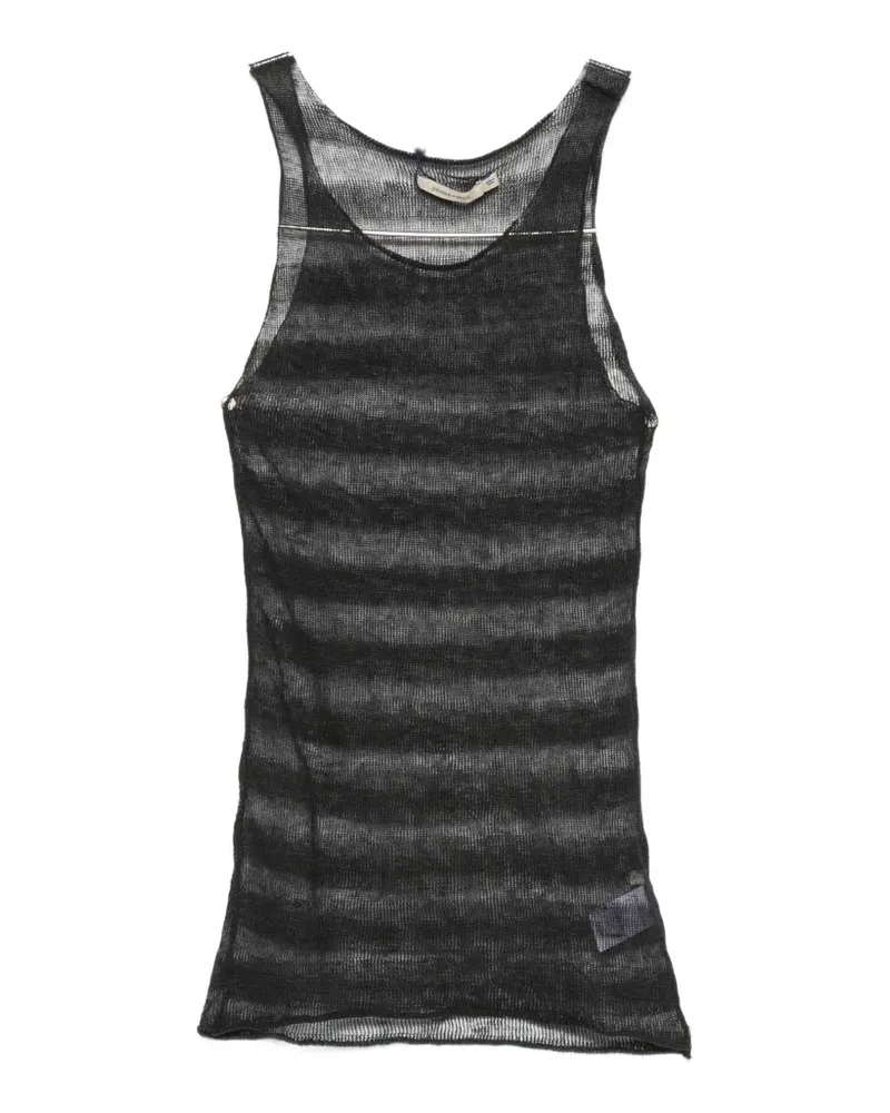 Paloma Wool Dino striped sheer tank top - Schwarz Schwarz