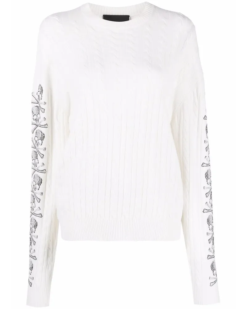 Philipp Plein Pullover mit Pailletten - Nude Nude