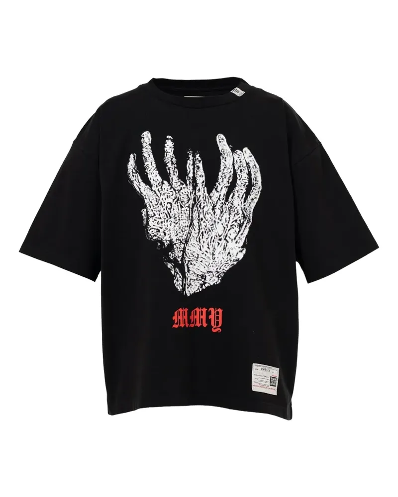 MIHARAYASUHIRO x MASSES T-Shirt mit Rundhalsausschnitt - Schwarz Schwarz