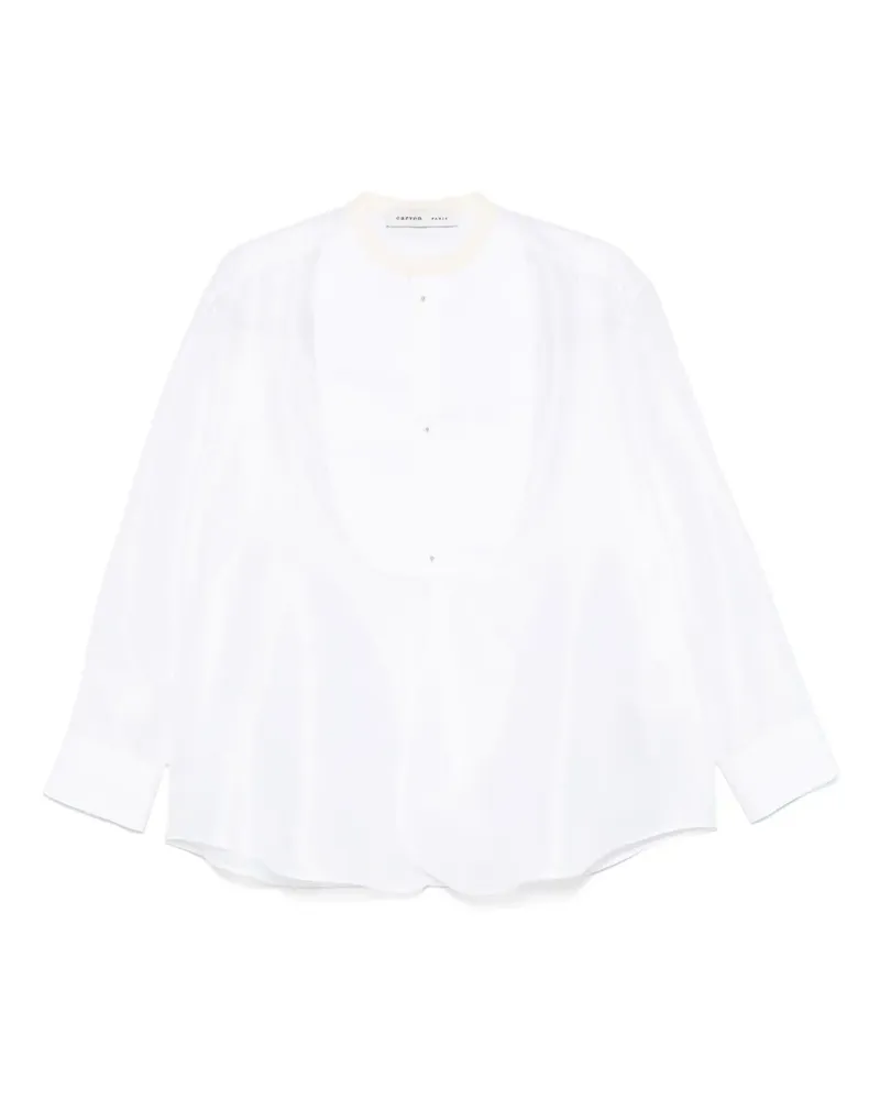 Carven Hemd aus Satin - Weiß Weiß
