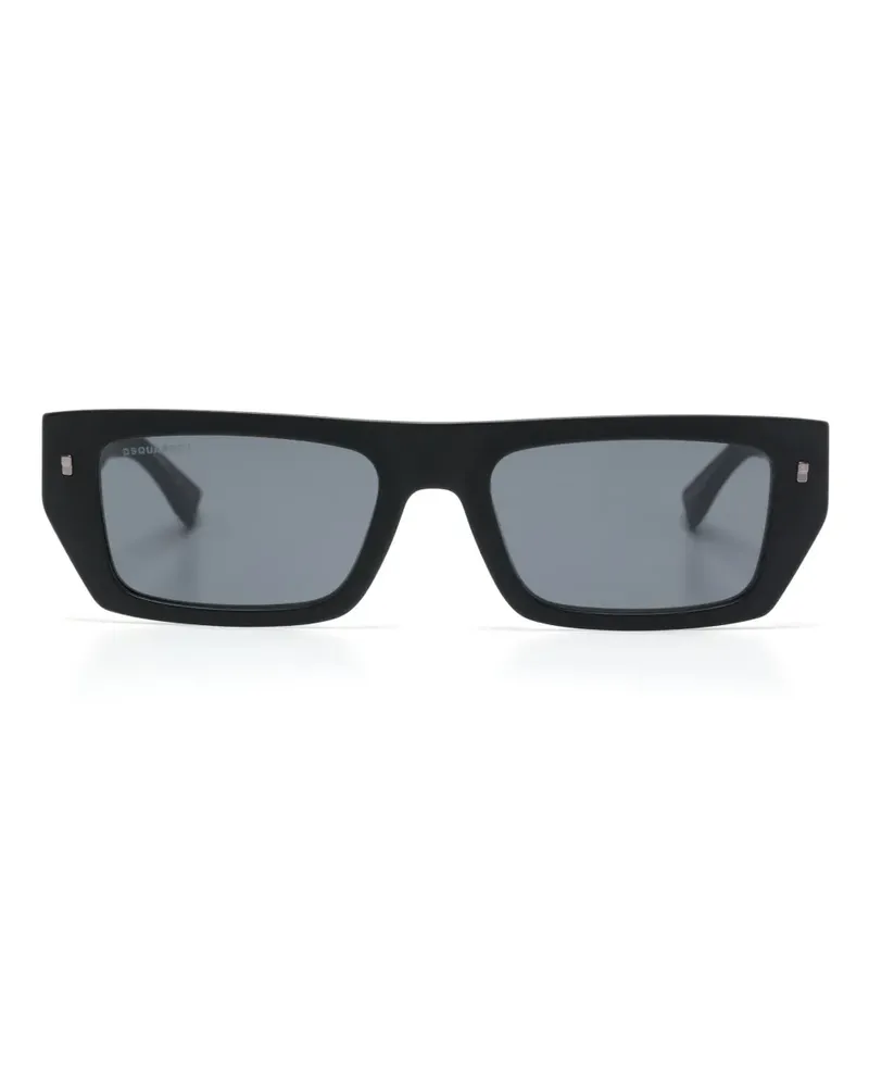 Dsquared2 Icon Sonnenbrille mit eckigem Gestell - Schwarz Schwarz
