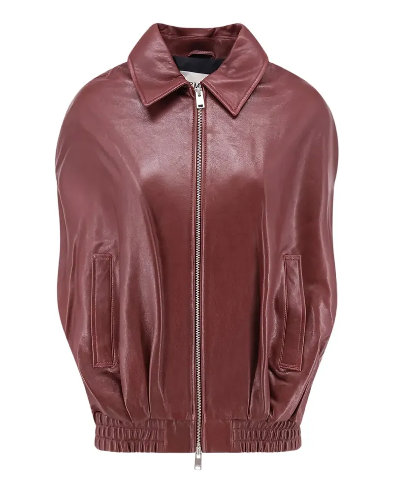 Arma sleeveless leather jacket - Rot Rot