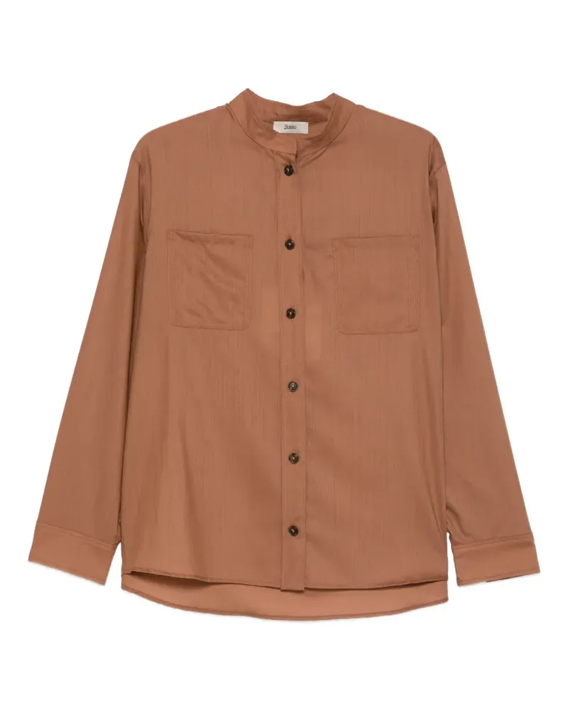 Herno chest-pockets buttoned shirt - Braun Braun