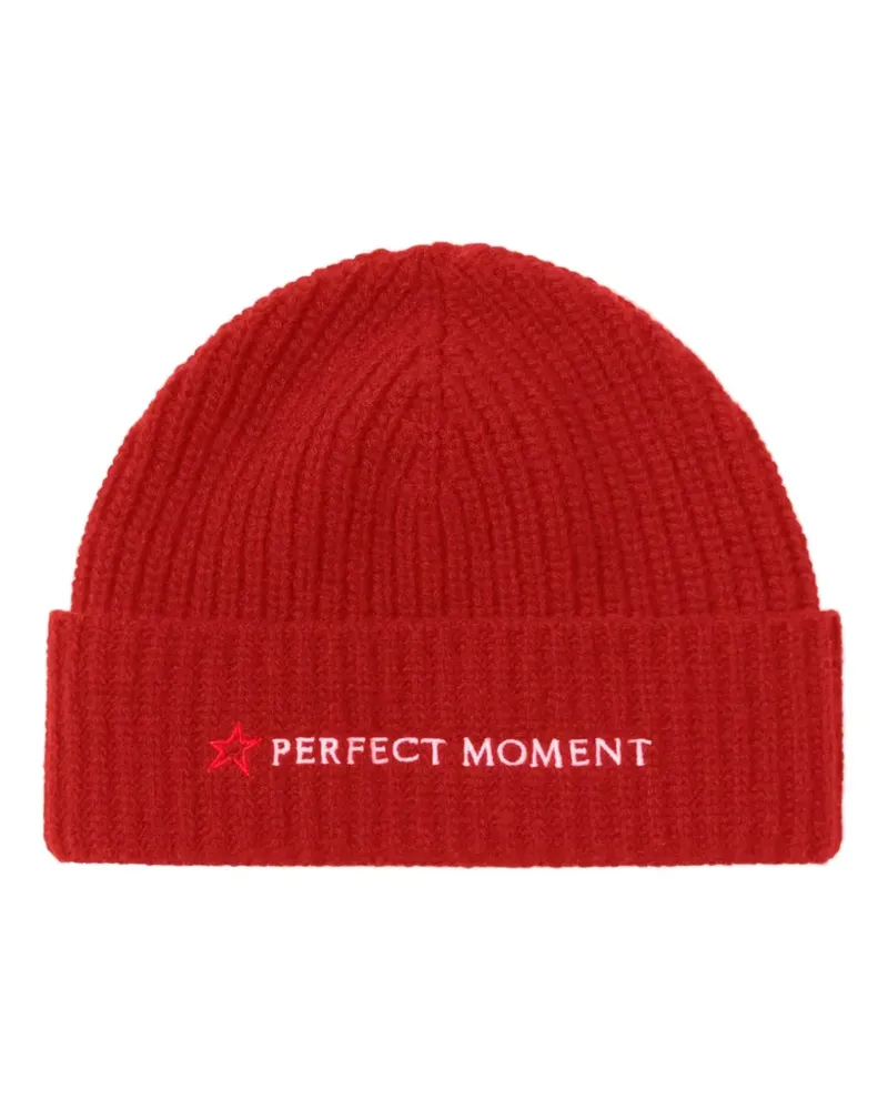 Perfect Moment Beanie mit Logo-Stickerei - Rot Rot