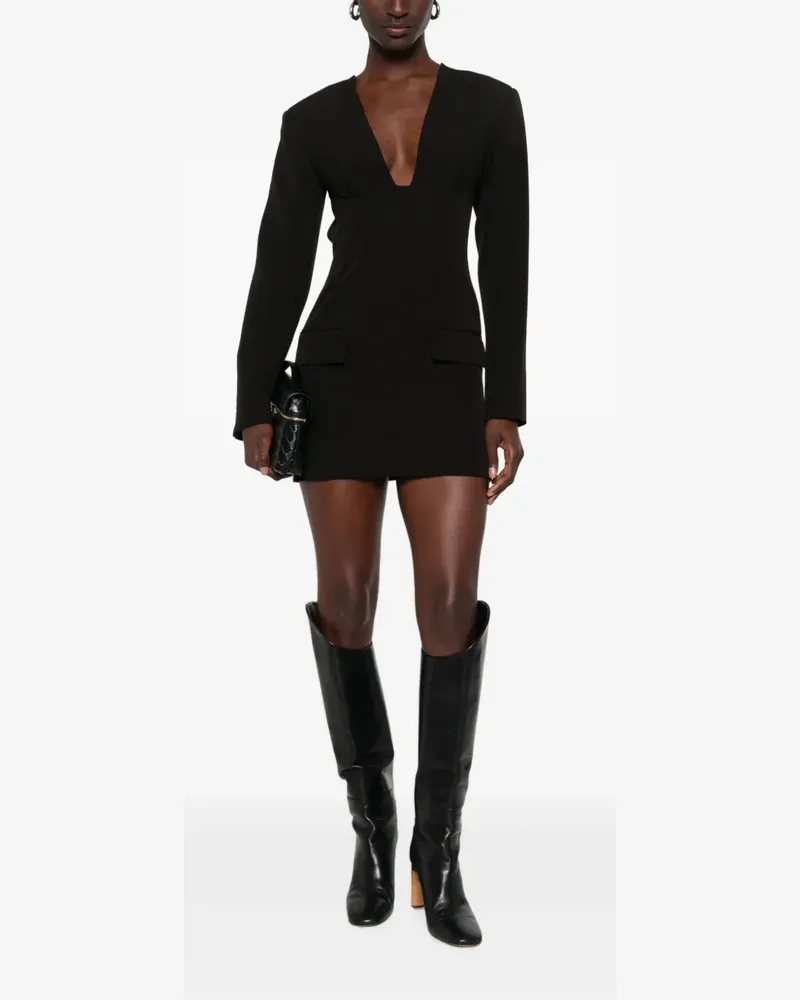 Erika Cavallini open-back mini dress - Schwarz Schwarz