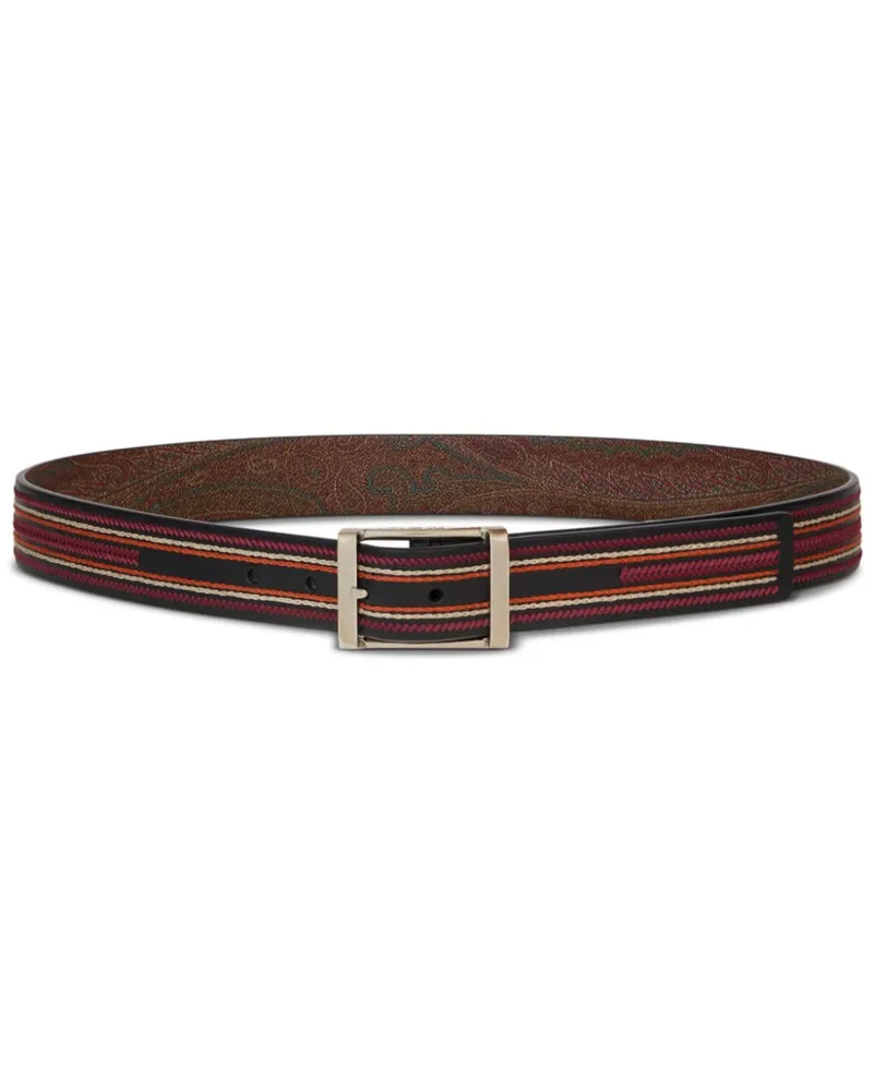 Etro Wendbarer Gürtel - Schwarz Schwarz
