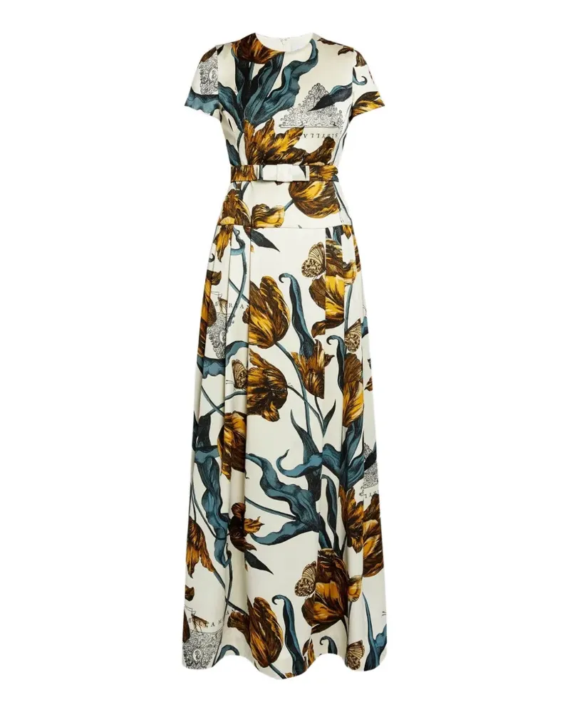 Erdem Kleid mit Blumen-Print - Nude Nude