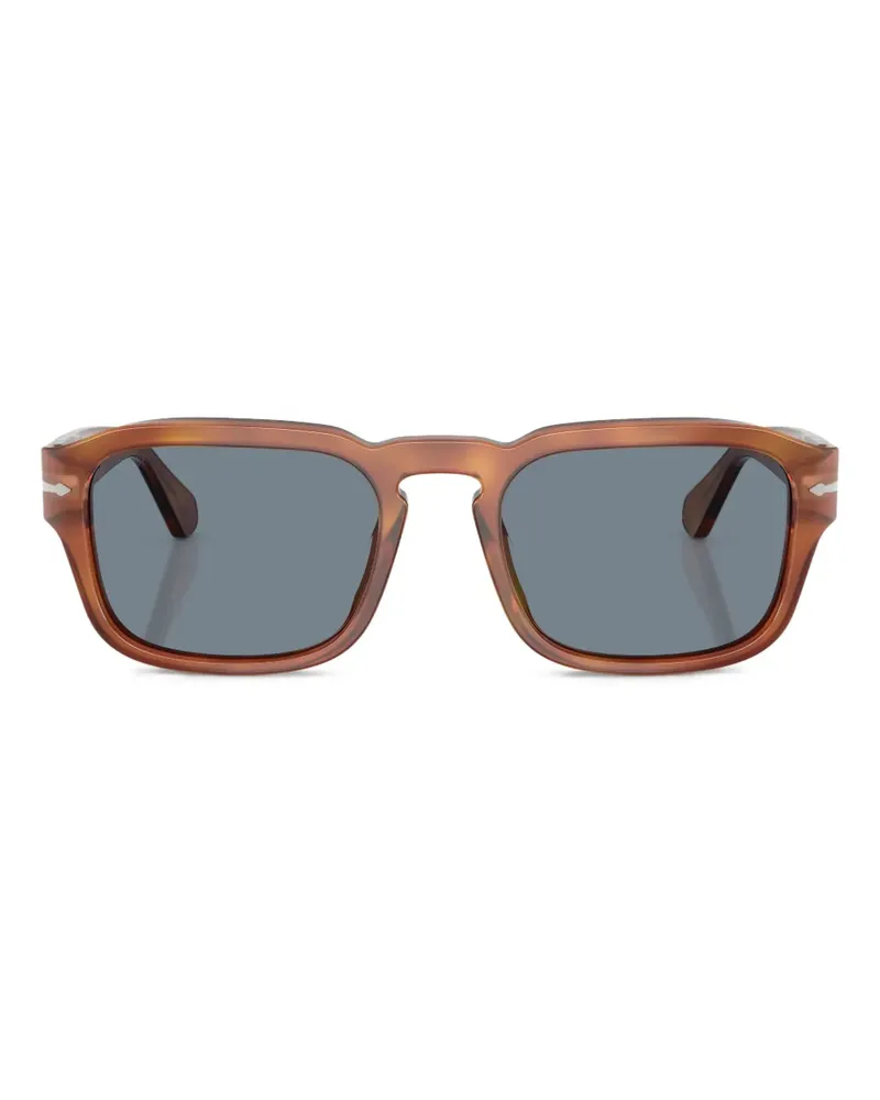 Persol Sonnenbrille mit eckigem Gestell - Braun Braun