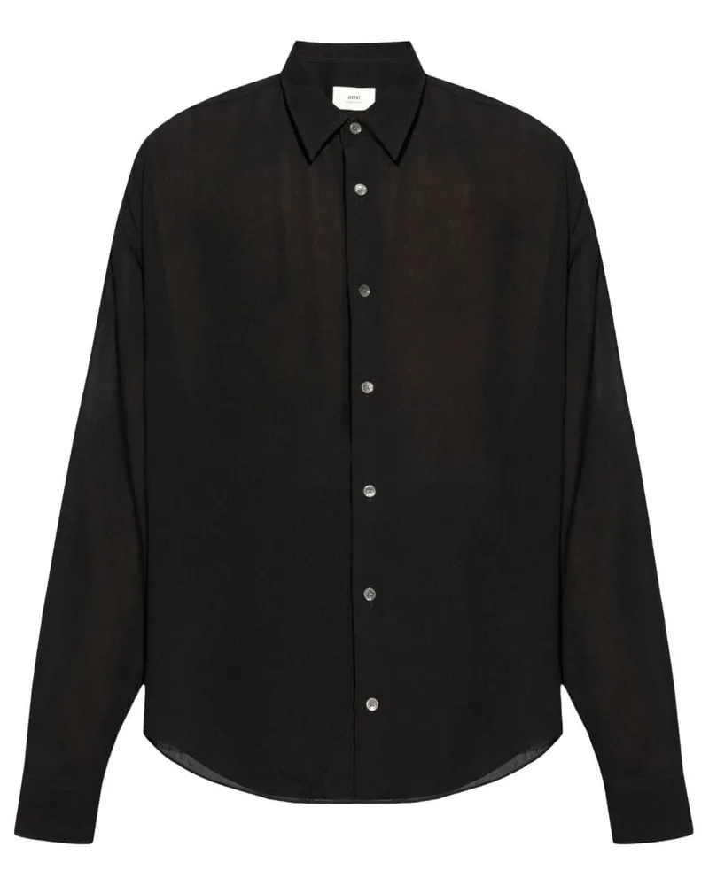AMI Paris Ami de Coeur Hemd - Schwarz Schwarz