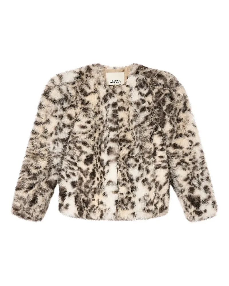 Isabel Marant Bahria Jacke mit Animal-Muster - Nude Nude