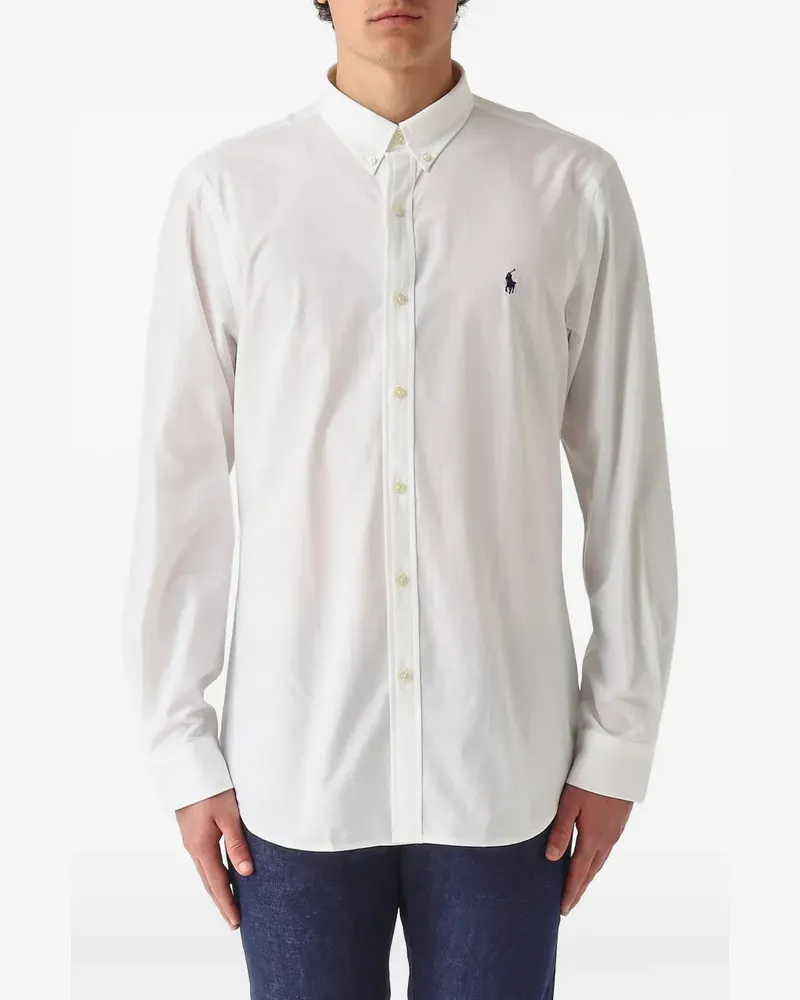 Ralph Lauren embroidered-logo button-fastening shirt - Weiß Weiß