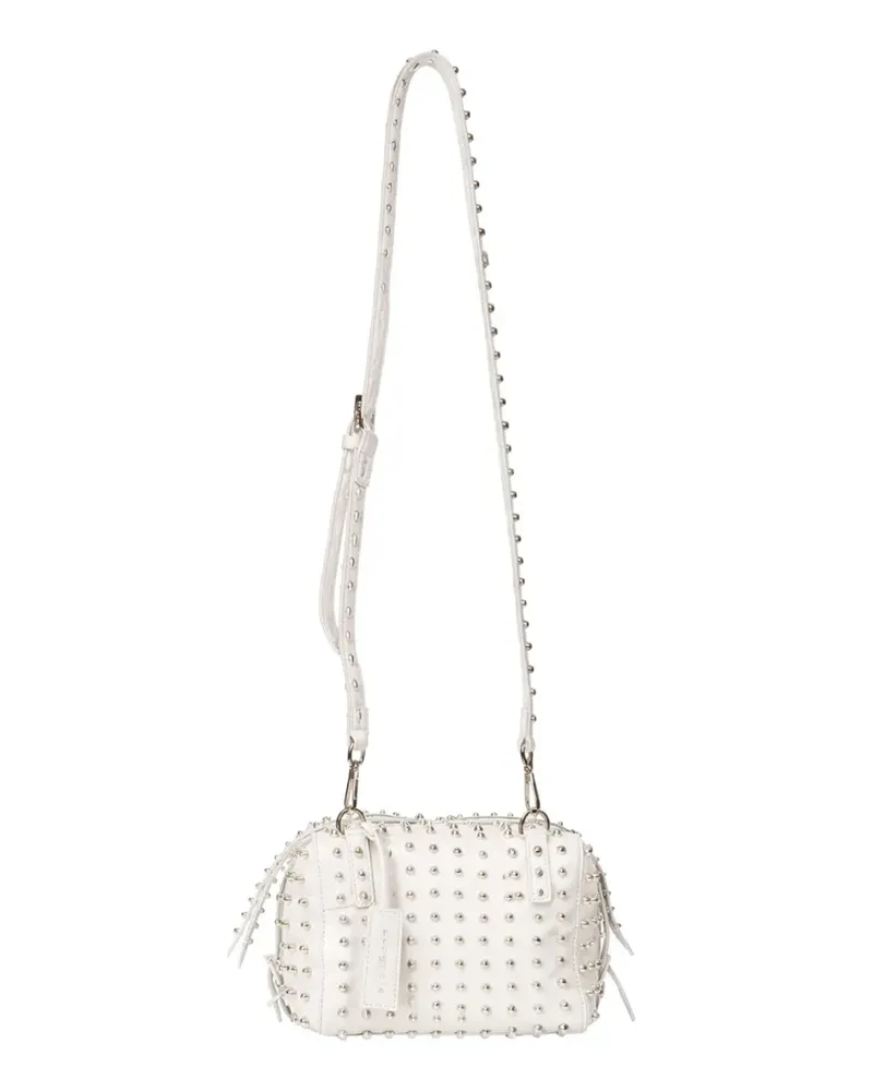 John Richmond stud-embellished shoulder bag - Weiß Weiß