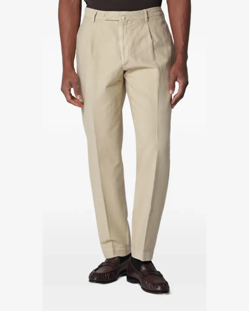 Biagio Santaniello Arechi pleated trousers - Nude Nude