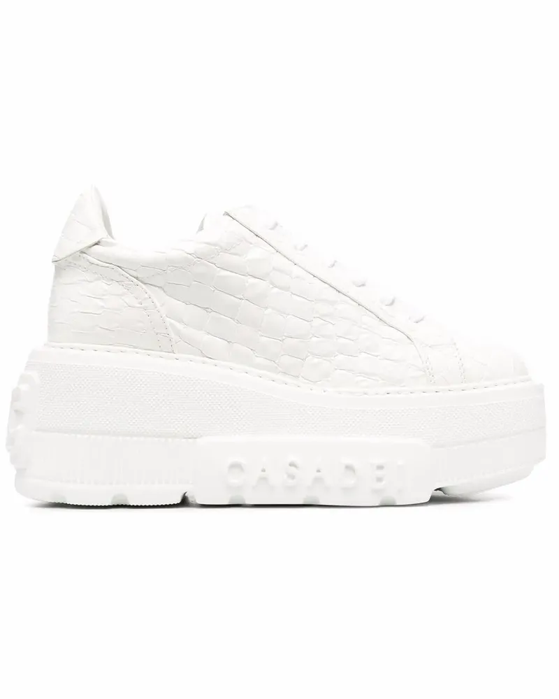 Casadei Nexus Lacroc Plateau-Sneakers - Weiß Weiß