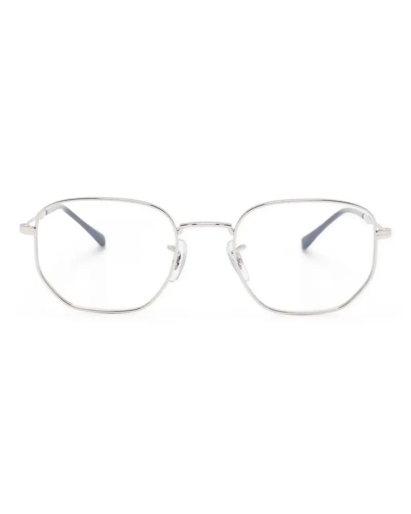 Ray Ban Brille mit geometrischem Gestell - Silber Silber
