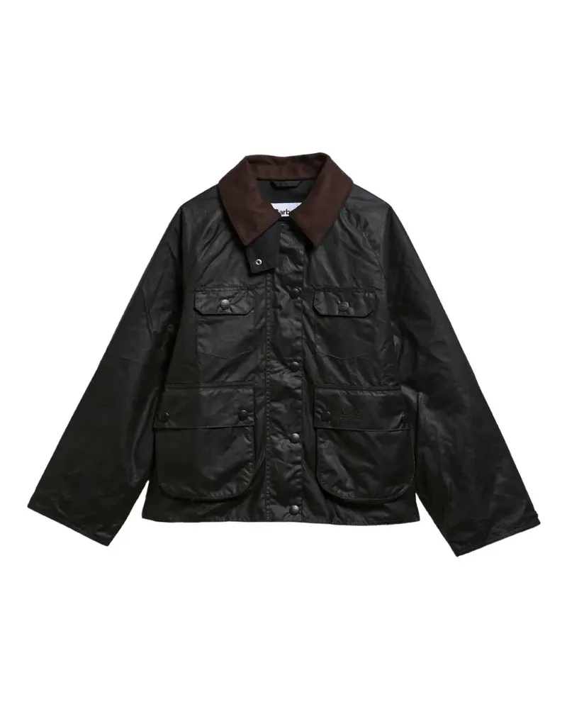 Barbour Gewachste Jacke mit mehreren Taschen - Grün Grün