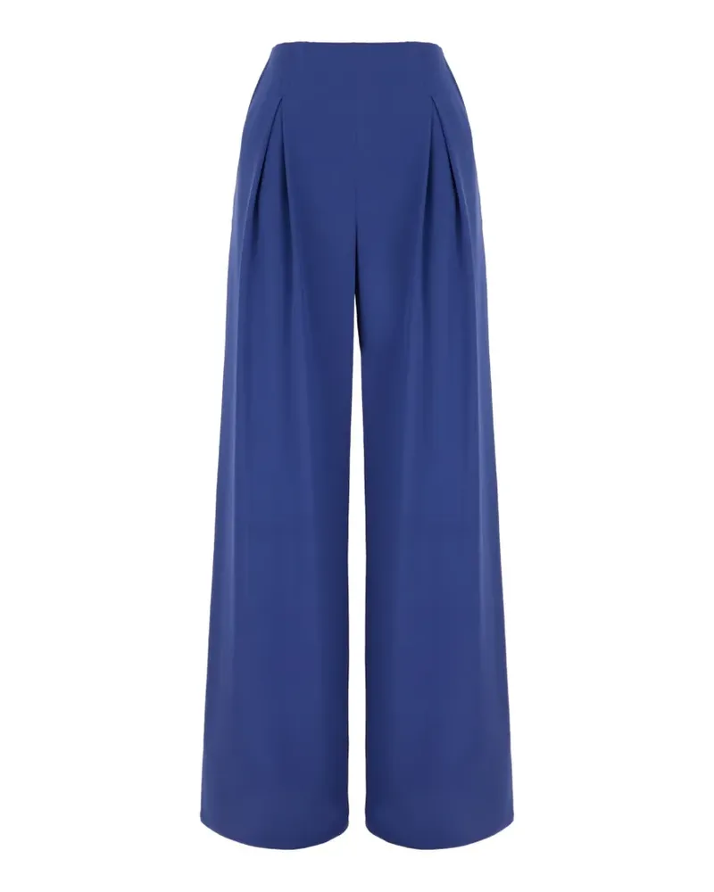 Max Mara pleated wide-leg trousers - Blau Blau