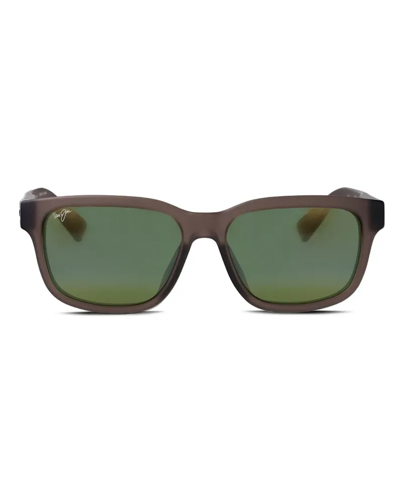 Maui Jim Kopika Sonnenbrille mit eckigem Gestell - Braun Braun