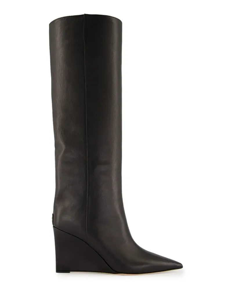 Jimmy Choo Kniehohe Blake 85 Stiefel mit Wedge-Absatz - Schwarz Schwarz