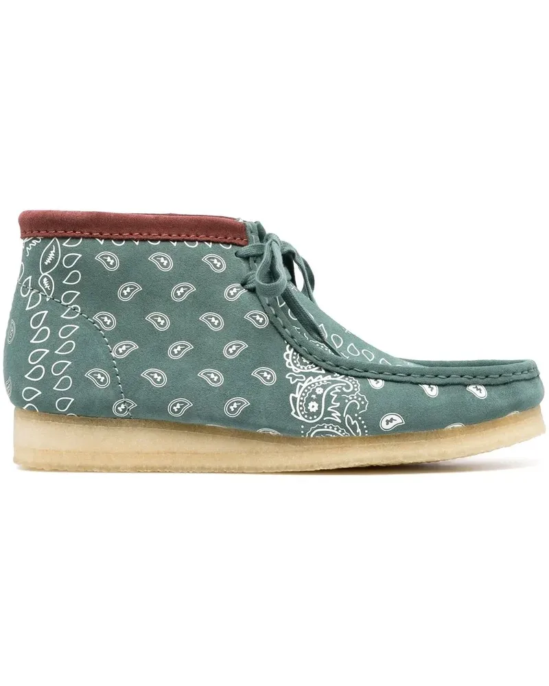 Clarks Wallabee Schnürstiefel - Grün Grün