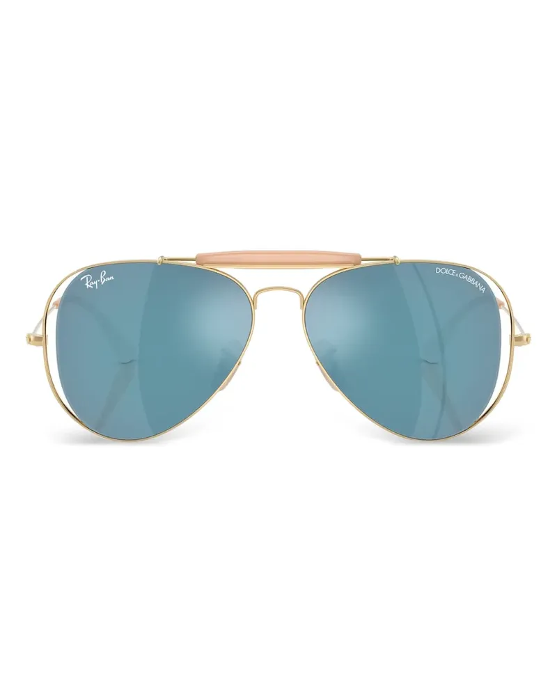 Ray Ban Aviator Sonnenbrille - Gold Gold