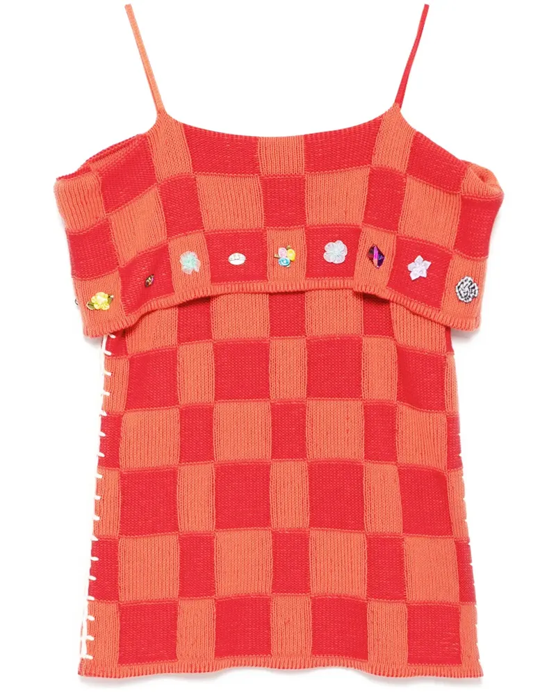 YANYAN KNITS Gestricktes Kleid - Rot Rot