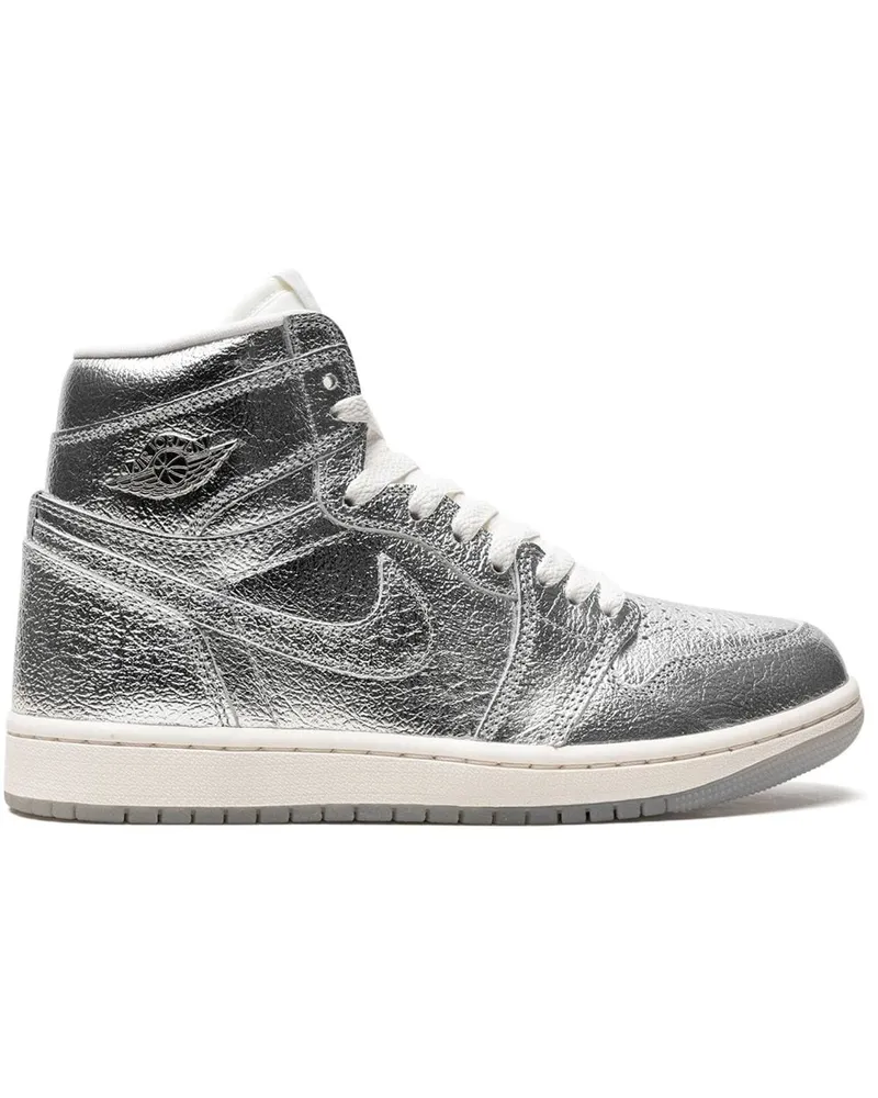 Jordan Air  1 High OG "Metallic Silver" Sneakers - Silber Silber
