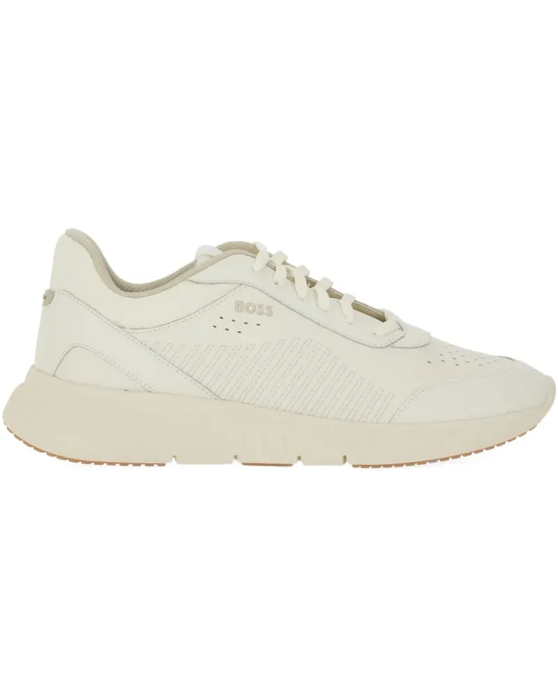 HUGO BOSS perforated sneakers - Nude Nude
