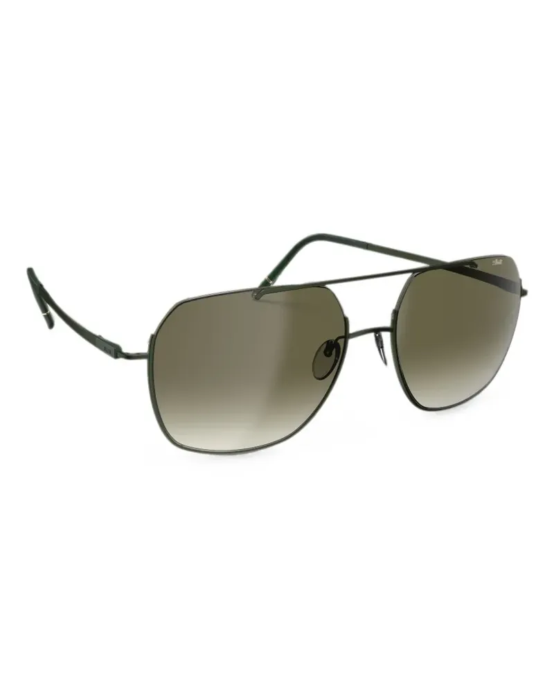 Silhouette Ingonish Sonnenbrille mit Doppelsteg - Grün Grün