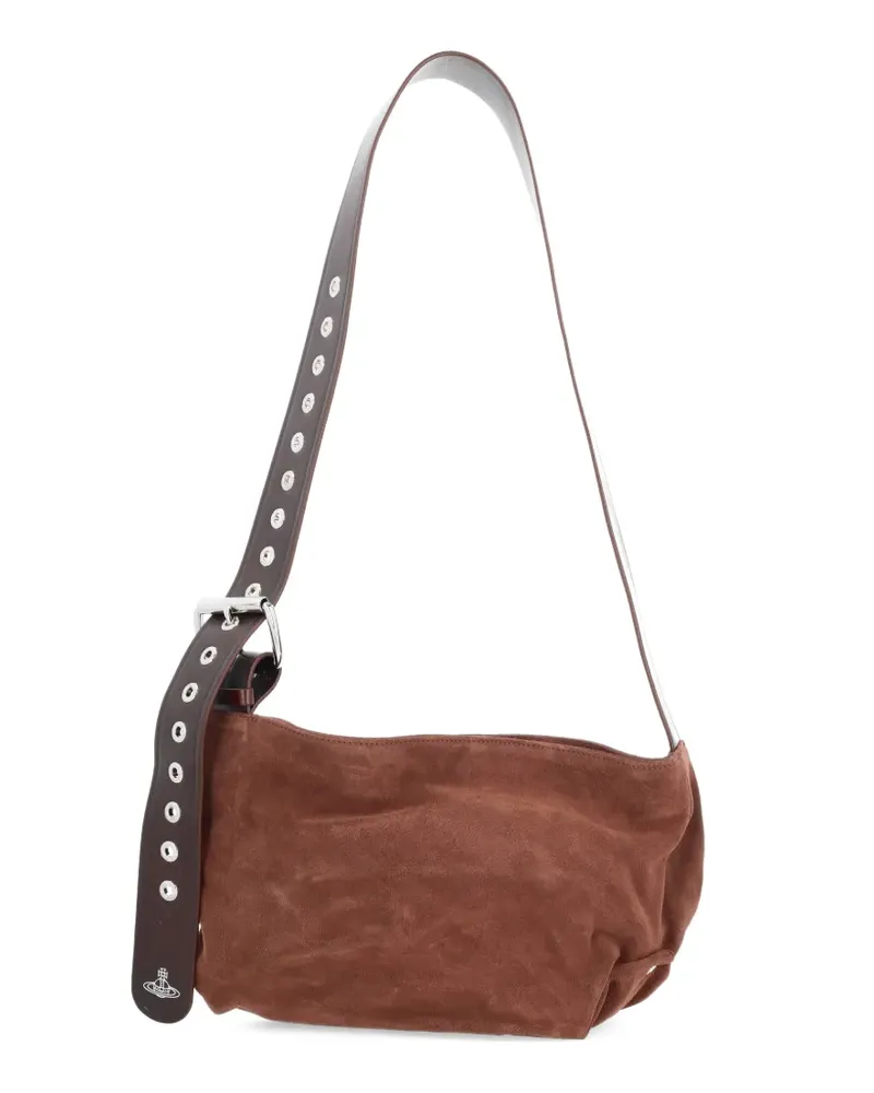 Vivienne Westwood Schultertasche mit Orb-Schnalle - Braun Braun