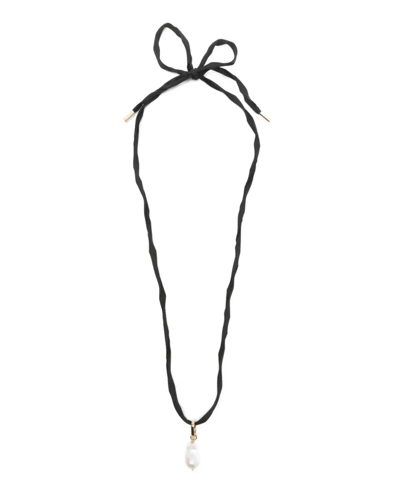 Carven Talisma pearl tie necklace - Gold Gold