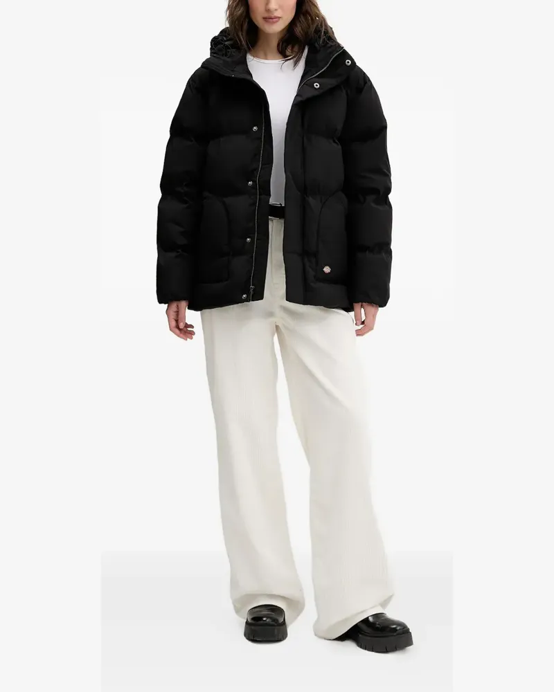 Dickies hooded puffer jacket - Schwarz Schwarz