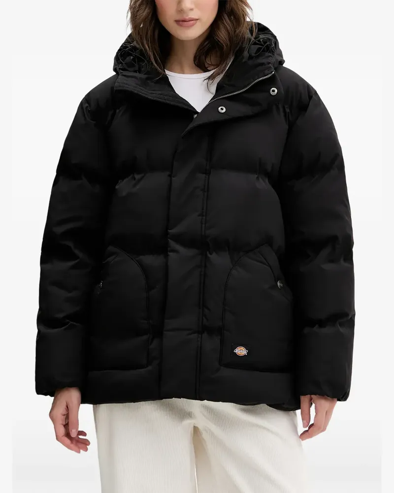 Dickies hooded puffer jacket - Schwarz Schwarz