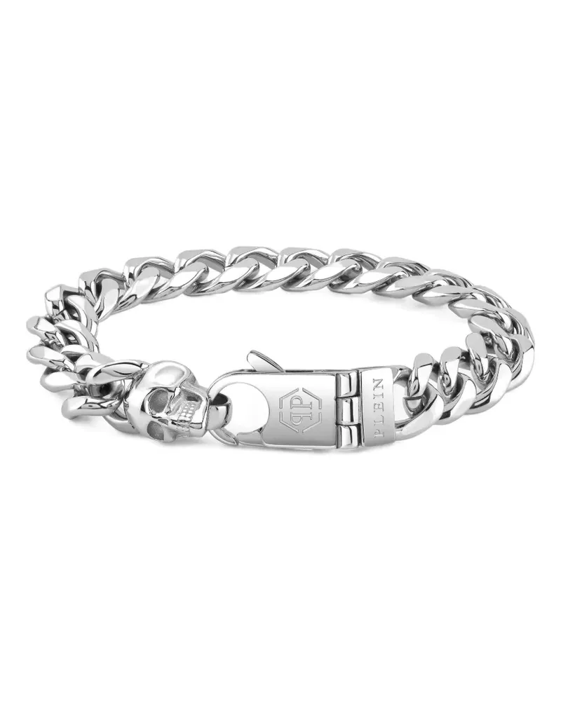 Philipp Plein Kettenarmband mit Totenkopf - Silber Silber